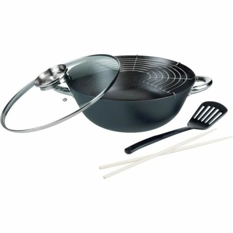 Patelnia Wok GSW Stal Stal kuta Ø 32 cm 4 Części
