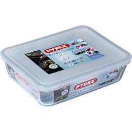 Pojemnik do Przechowywania Żywności Pyrex Biały Przezroczysty Prostokątny 1,5 L