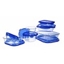 Pojemnik do Przechowywania Żywności Pyrex Niebieski Przezroczysty 800 ml (2 Sztuk)