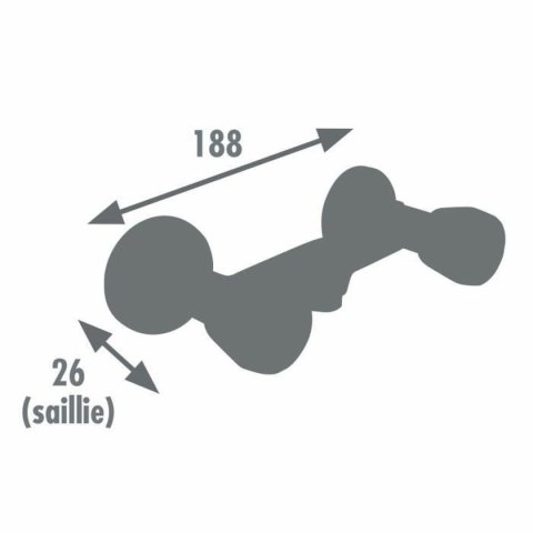 Dwuuchwytowa bateria Edouard Rousseau EDOUARD ROUSSEAU - Soto Żółty Mosiądz Ceramiczna Kształt C