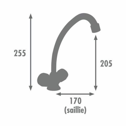 Dwuuchwytowa bateria Edouard Rousseau KONFORT