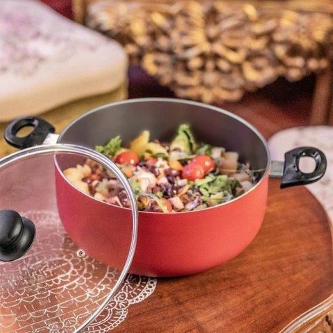 Garnek Livoo Czerwony Ø 24 cm 4 L