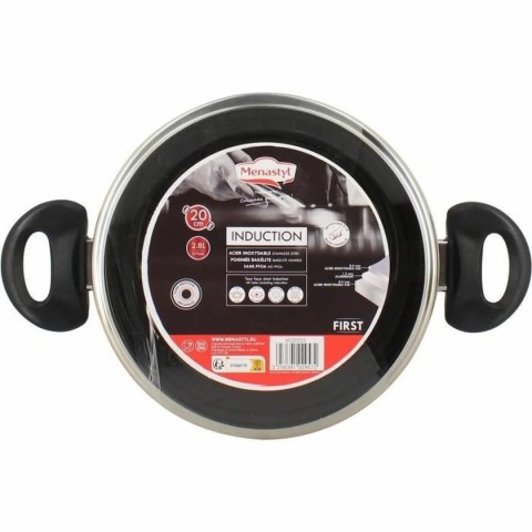 Garnek Menastyl 22 x 12 x 31 cm Stal Ø 20 cm