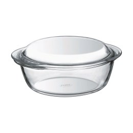 Garnek z Pokrywką Pyrex 1,4 L 18 x 9 x 21 cm Biały Przezroczysty Szkło