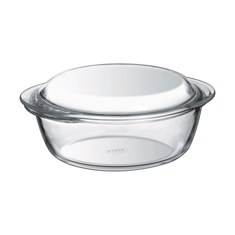 Garnek z Pokrywką Pyrex 1,4 L 18 x 9 x 21 cm Biały Przezroczysty Szkło