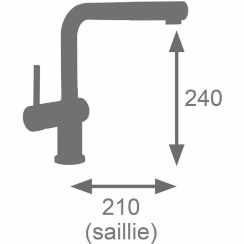 Kran jednouchwytowy Edouard Rousseau SQUARE