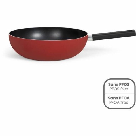 Patelnia Wok Livoo Czerwony Aluminium Ø 32 cm
