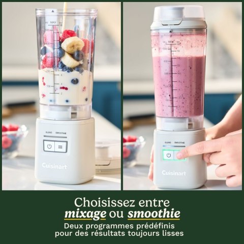 Mikser z Tworzywa Sztucznego Cuisinart PBL100E Blast&Go 120 W Biały 500 ml