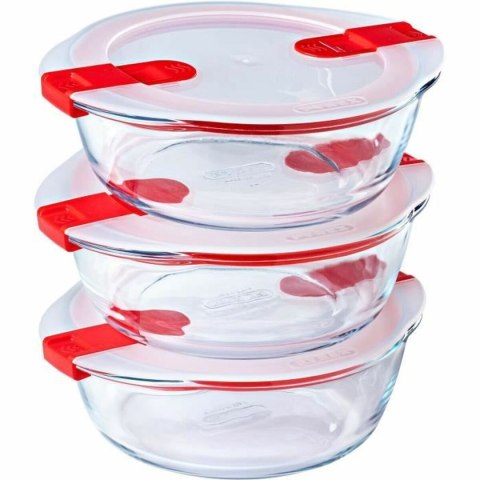 Pojemnik do Przechowywania Żywności Pyrex Cook & Heat 1,1 L Przezroczysty 3 Części