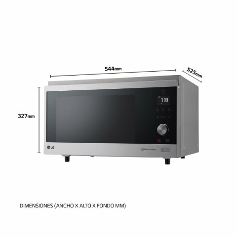 Kuchenka Mikrofalowa LG MJ3965ACS 39L Czarny 1350 W 39 L