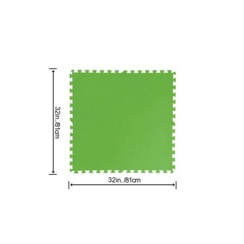 Bestway Podłoga basenowa Foam Zielony 9 sztuk 78x78 cm Ogród 58636