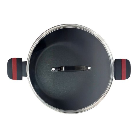 Garnek z Pokrywką San Ignacio denia experto Czarny Czerwony Ø 24 cm