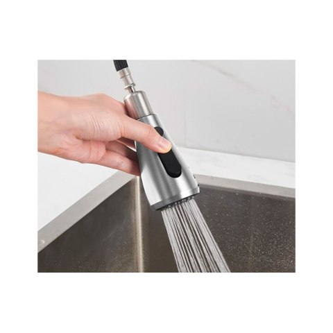 Kran jednouchwytowy Verhal serie trazo Srebrzysty Stal nierdzewna Kształt C