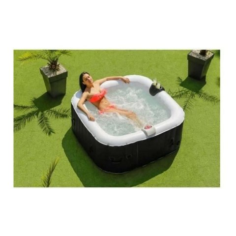 Inflatable Spa Sunspa Kwadratowy Czarny 4 ludzie (155 x 155 x 65 cm)