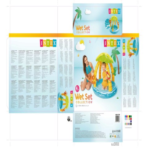 Dmuchany Fotel dla Dzieci Intex zwierzęta Wyspa 45 L 102 x 89 x 102 cm (6 Sztuk)