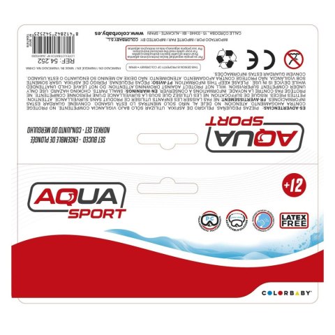 Gogle do nurkowania z rurką AquaSport Niebieski (6 Sztuk)