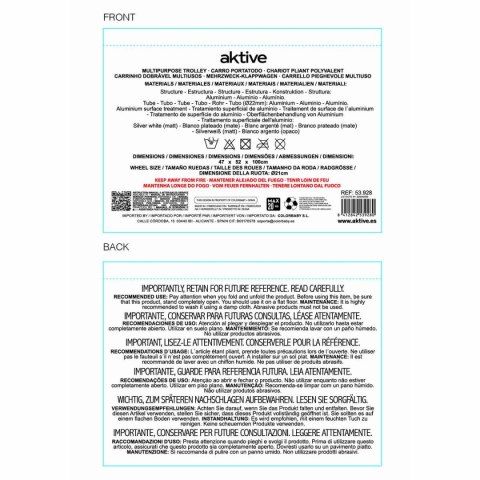 Koszyk wielofunkcyjny Aktive Niebieski