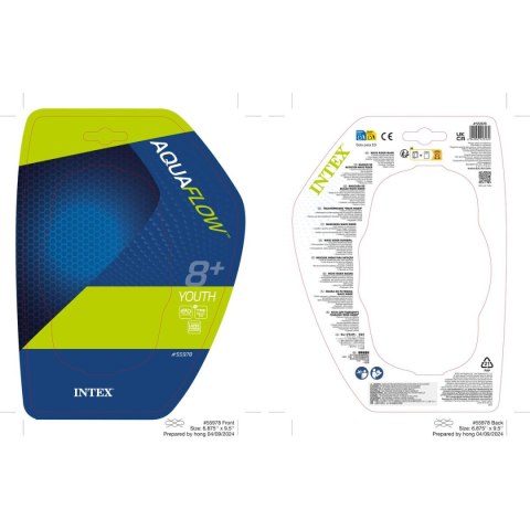 Okulary do Snorkelingu Intex Wave Rider Niebieski