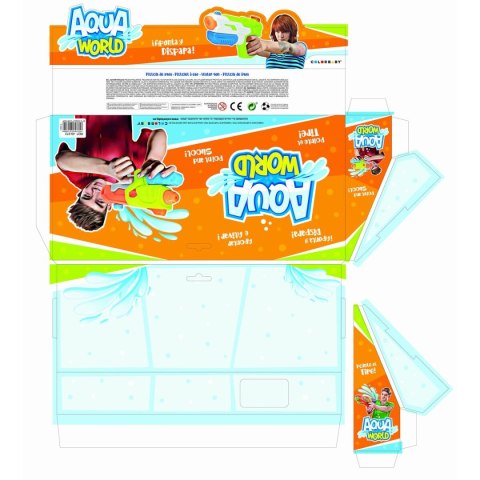 Pistolet na wodę Colorbaby 34,5 x 16 x 5 cm (6 Sztuk)