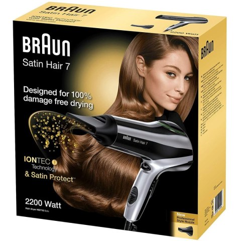 Suszarka do Włosów Braun Satin Hair 7 HD710 Czarny 2200 W Funkcja jonowa