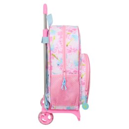 Torba szkolna z kółkami Barbie Painterly Różowy Błękitne niebo 33 x 42 x 14 cm