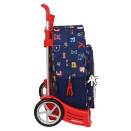 Torba szkolna z kółkami Mickey Mouse Clubhouse Only one Granatowy 33 x 42 x 14 cm