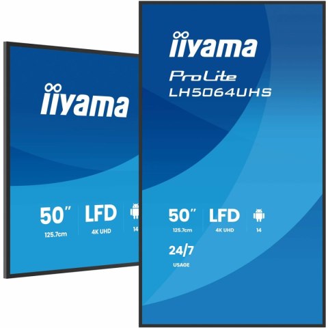 Monitor Iiyama LH5564UHS-B1AG 55" 4K Ultra HD