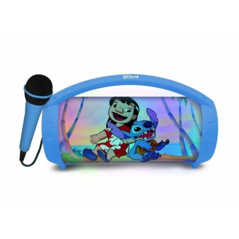 Głośnik Bluetooth z Mikrofonem Karaoke Lexibook Stitch Disney Niebieski