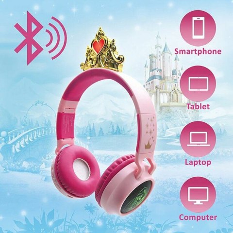 Słuchawki Bluetooth Lexibook HPBT015DP Disney Princess Różowy