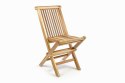 Zestaw 2 drewnianych krzeseł ogrodowych dla dzieci DIVERO