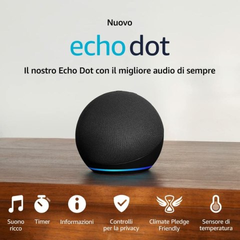 Głośnik Bluetooth Przenośny VARIOS ECHO DOT 5ª ANT Czarny