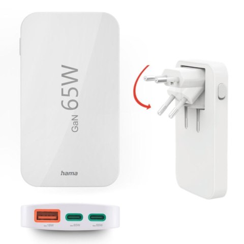 Ładowarka Ścienna Hama 00201976 Biały 65 W