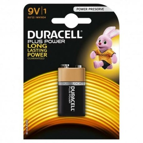 Bateria alkaliczna DURACELL 9 V 6LR61 (10 Sztuk)