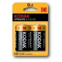 Baterie Alkaliczne Kodak 1,5 V LR20 (10 Sztuk)