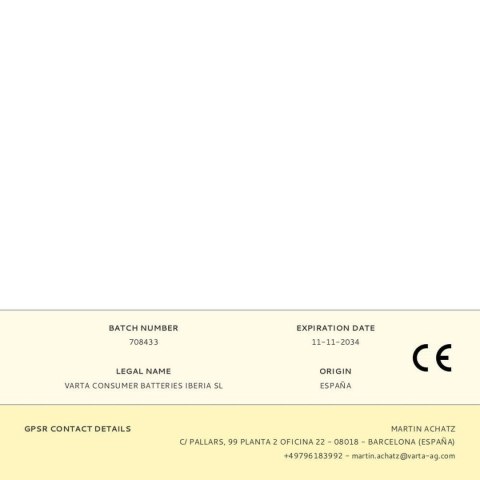 Baterie Varta longlife max power aaa - lr03 1,5 V AAA (8 Części) (10 Sztuk)