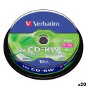 CD-RW Verbatim 700 MB 12x 10 Części (20 Sztuk)