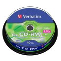 CD-RW Verbatim 700 MB 12x 10 Części (20 Sztuk)