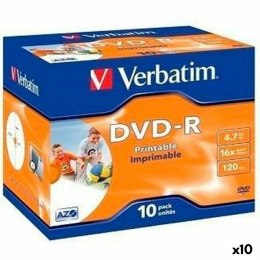 DVD-R Verbatim 4,7 GB 16x 10 Części (10 Sztuk)