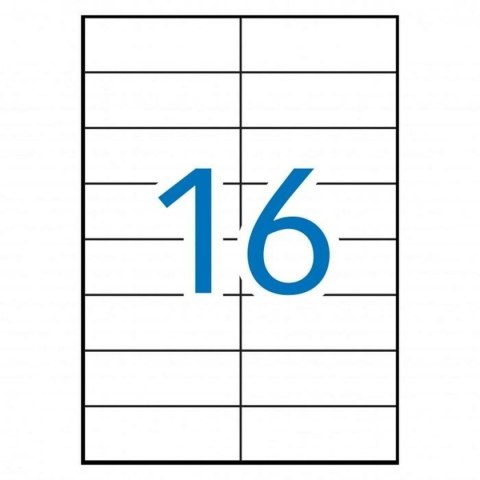 Etykiety do Drukarki MULTI 3 Biały prosty 500 Kartki 105 x 37 mm