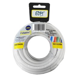 Kabel do koaksialnej Antena TV EDM 28026 Biały 50 m 2 x 1 mm
