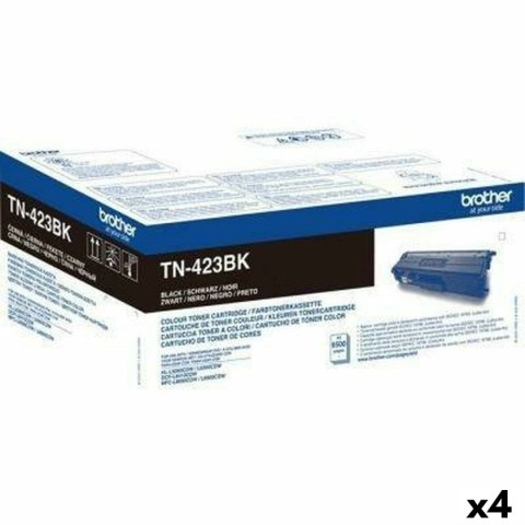 Toner Brother TN423BK Czarny (4 Sztuk)