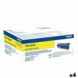 Toner Oryginalny Brother HLL8260CDW HLL8360CDW HLL9310CDW TN423Y Żółty (4 Sztuk)