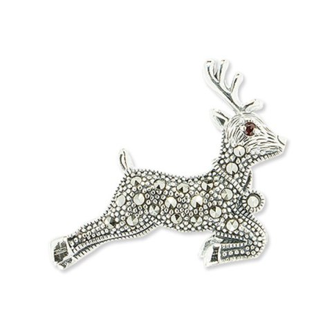 Srebrna broszka RDM6708 - Markazyty