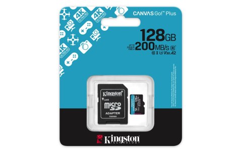 KINGSTON microSDXC Canvas Go Plus 128GB + Adapter