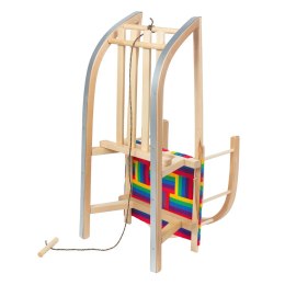 GREENBLUE SANKI DREWNIANE, OPARCIE, MATERIAŁOWE SIEDZISKO, DO 100 KG GB154