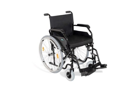 Stalowy wózek inwalidzki RF-1 Cruiser Czarny 48cm