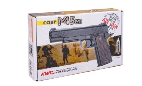 Pistolet wiatrówka RANGER 1911 M45A1 CQBP k.4,5BBs 21-strz. METAL SLIDE KWC (WYPRZEDAŻ)