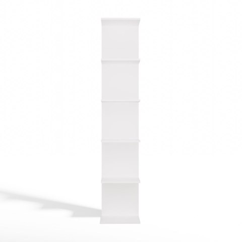 REGAŁ 6P BIAŁY Wysoki 180 Cm 6 Półek Na Książki Segregatory Do Biura Salonu