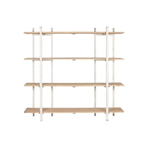 Regał Home ESPRIT Biały Metal Jodła 188 x 42 x 180 cm