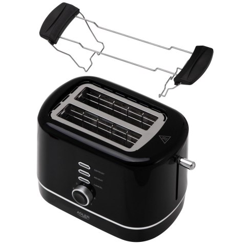 Toster z rusztem ADLER AD 3224b czarny